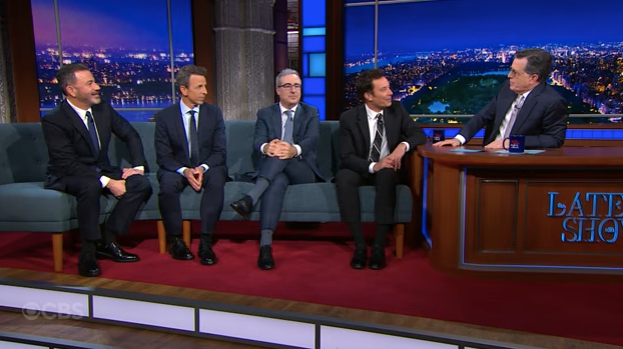 Late-Night Hosts Reunite on ‘The Late Show’ Ahead of Finale